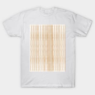 Modern Thin Orange Lines T-Shirt